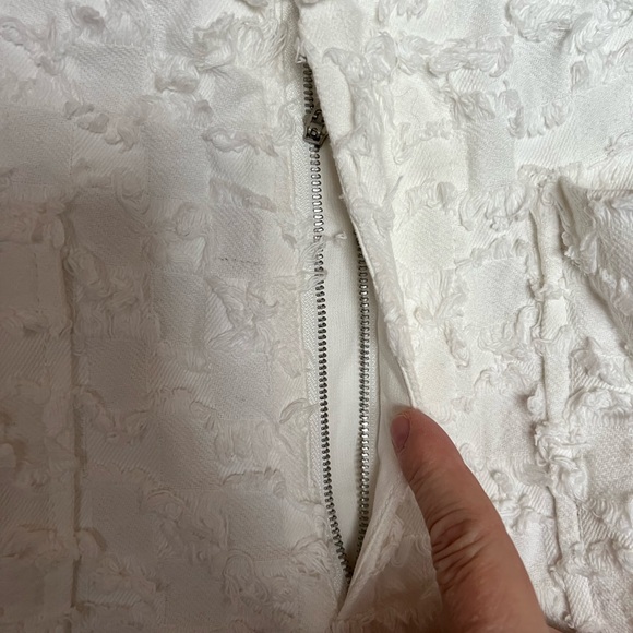 Avec Les Filles Cream Textured Fabric - Picture 6 of 6